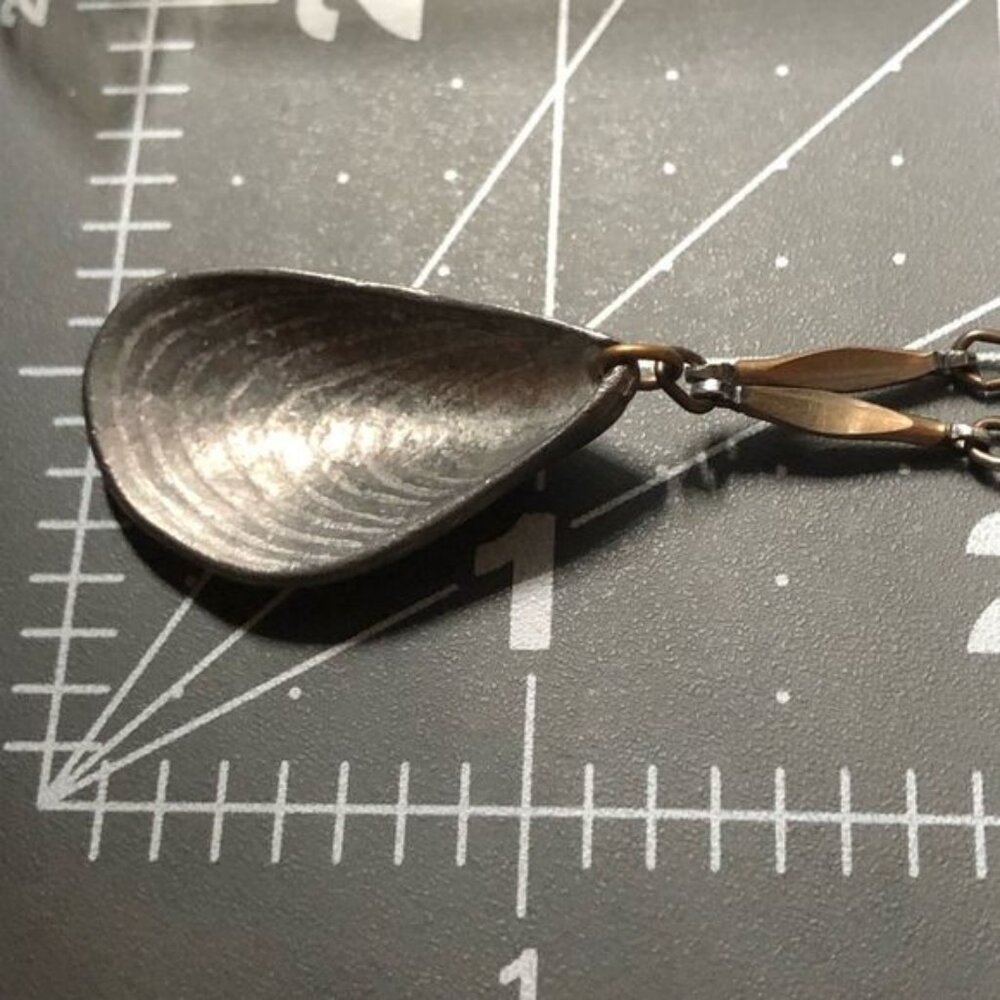 Seashell Charm Statement Necklace Silver And Gold… - image 5